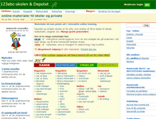 Tablet Screenshot of 123abc.dk